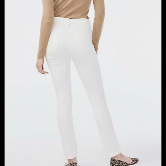 NWT J. Crew 10” Highest Rise Skinny Jeans in White - Picture 5 of 12